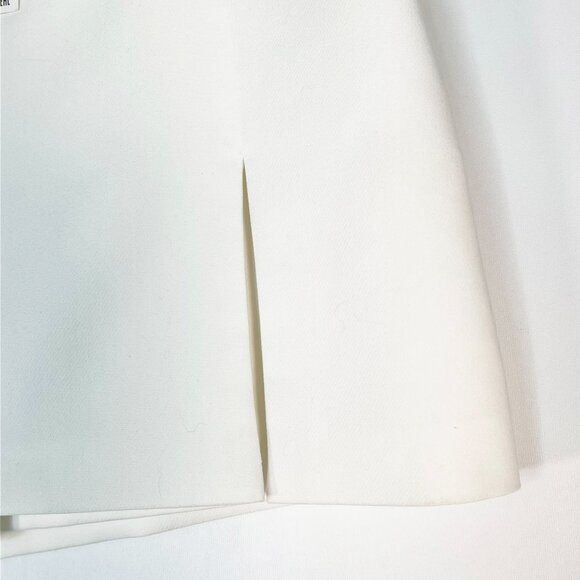 Zara High-waisted Slit Skort Wrap Shorts Oyster White NWT - Picture 4 of 10